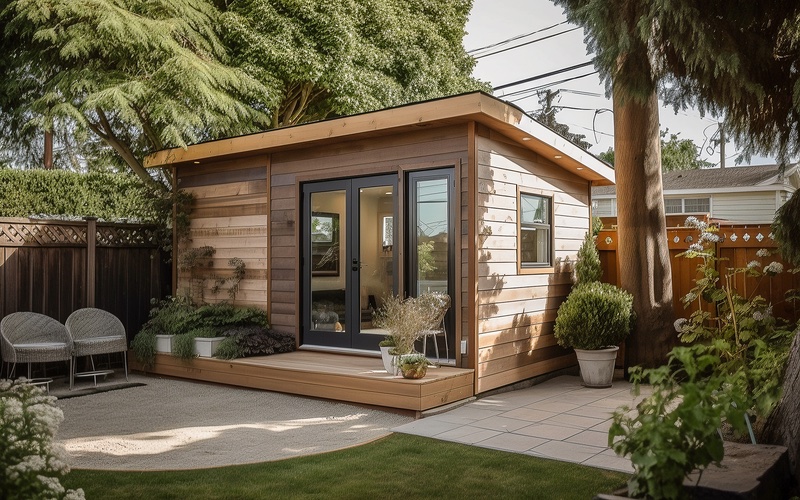 A beautiful ADU - prefab option available with Anchored Tiny Homes.