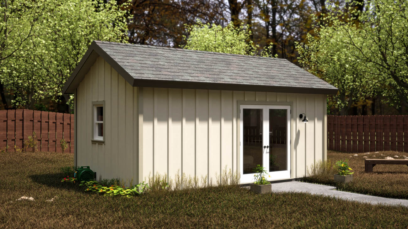Anchored Tiny Homes Jacksonville model A-240 3D exterior 1.